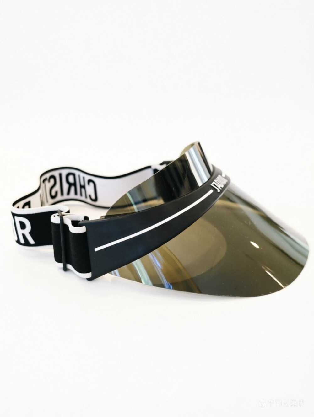 Christian Dior Black DiorClub1 Sun Visor